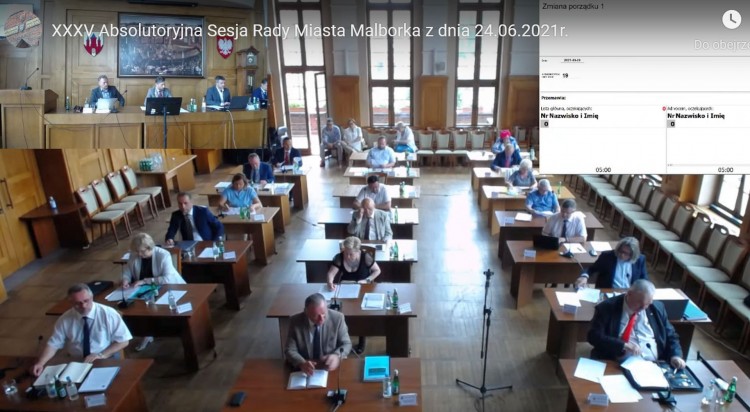 Debata nad Raportem o stanie Miasta Malborka. XXXV absolutoryjna sesja Rady. Oglądaj na żywo.