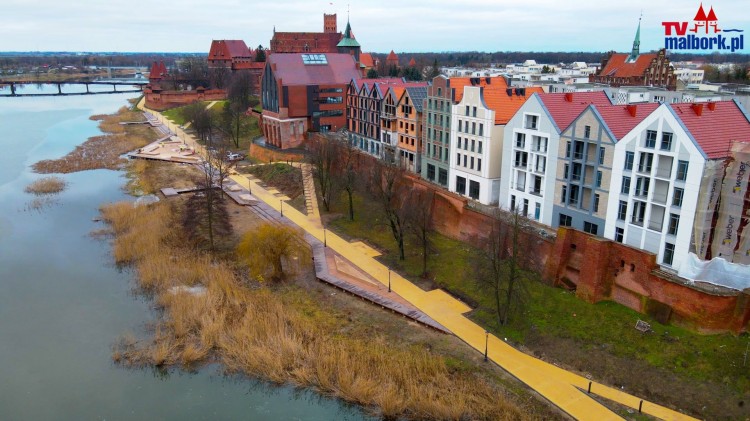 Malbork. Budowa bulwaru i kamienic nad Nogatem. Zobacz najnowsze nagranie&#8230;