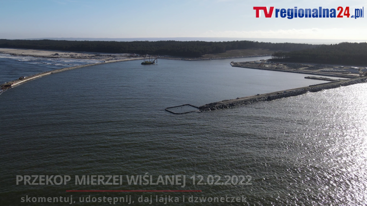 Przekop Kanału Mierzei Wiślanej. Port Zewnętrzny - Falochron wschodni&#8230;