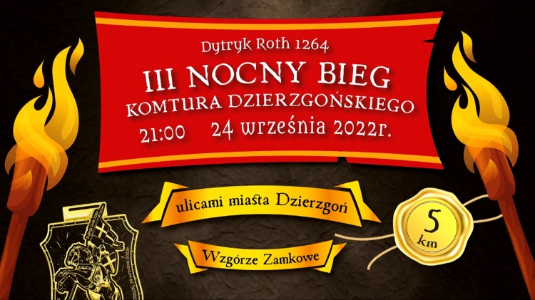 Dzierzgoń. III Nocny Bieg Komtura.