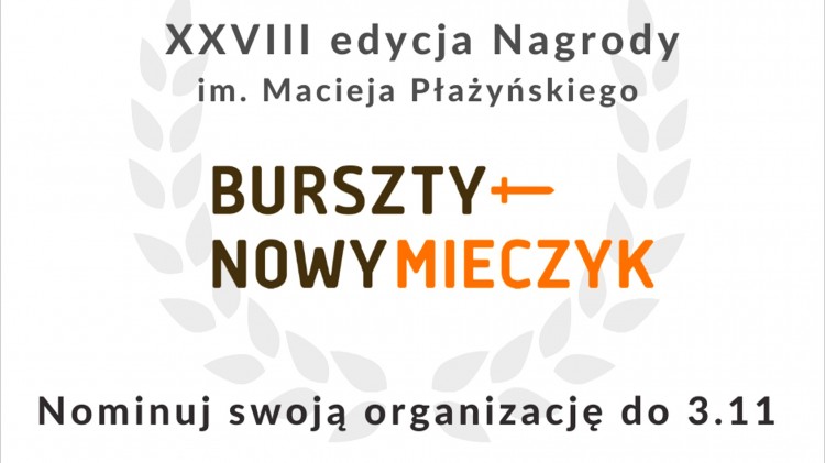 Malbork. Zgłoś się do konkursu o Nagrodę Bursztynowego Mieczyka dla organizacji pozarządowych.