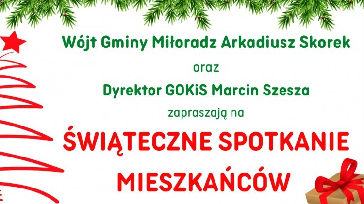 Gmina Miłoradz. Zmiana godziny Świątecznego Spotkania Mieszkańców. Szczegóły w artykule