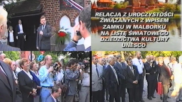 Uroczystość wpisania malborskiego zamku na Listę Światowego Dziedzictwa UNESCO. Wideo z 5-6 czerwca 1998 r.