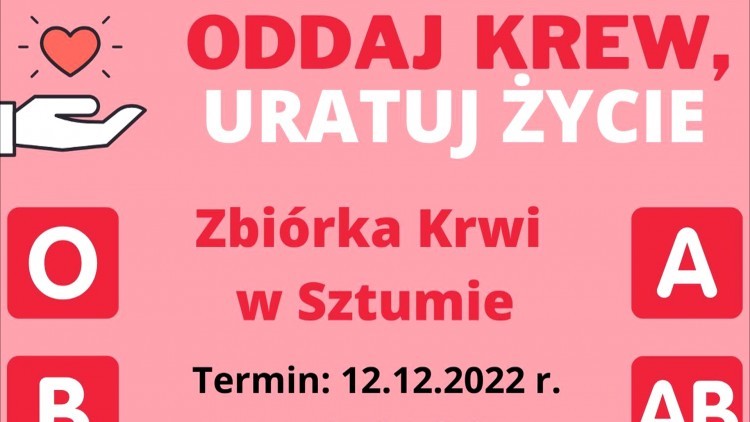 Sztum. Oddaj krew, uratuj życie – w poniedziałek przyjedzie krwiobus.