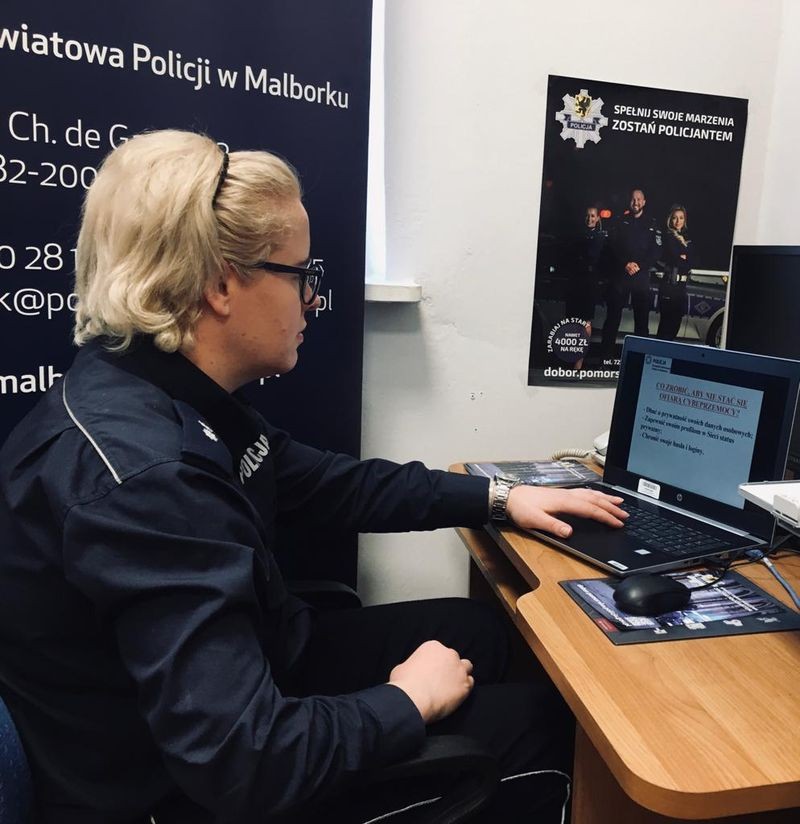 Malbork. Wirtualnie o cyberprzemocy z dziećmi i młodzieżą.