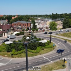 Malbork. Wyburzanie dawnego Pemalu. Zobacz wideo z drona