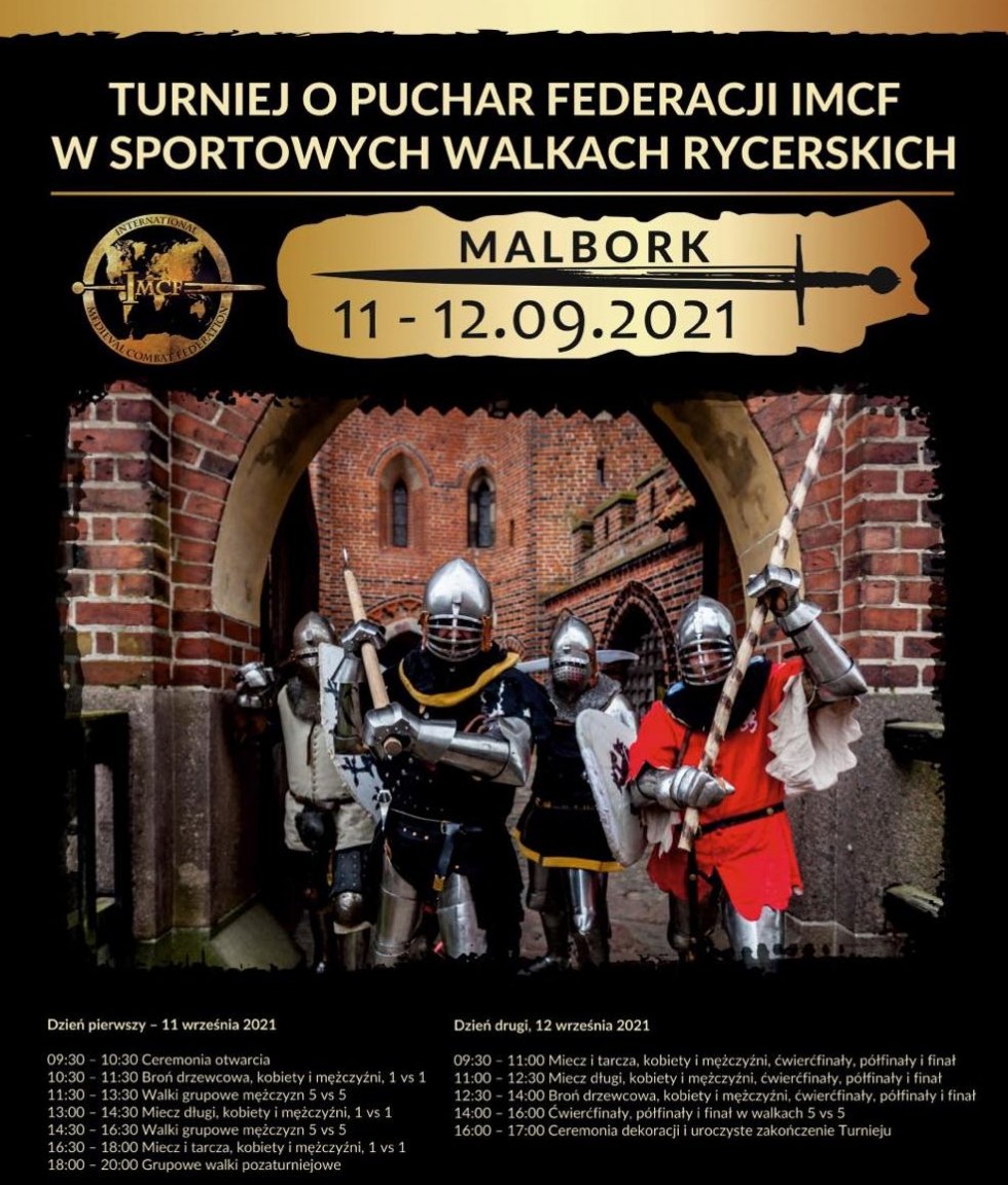 Malbork. We wrześniu odbędzie się Turniej o Puchar Federacji IMCF w Sportowych Walkach Rycerskich.