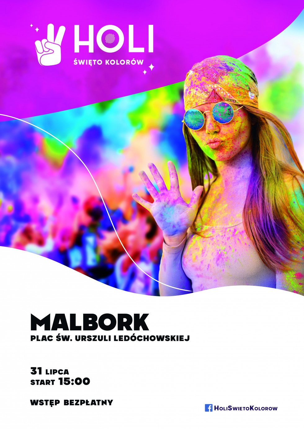 Malbork. Weź udział w kolorowym szaleństwie - Święto Kolorów Holi już w najbliższą sobotę.