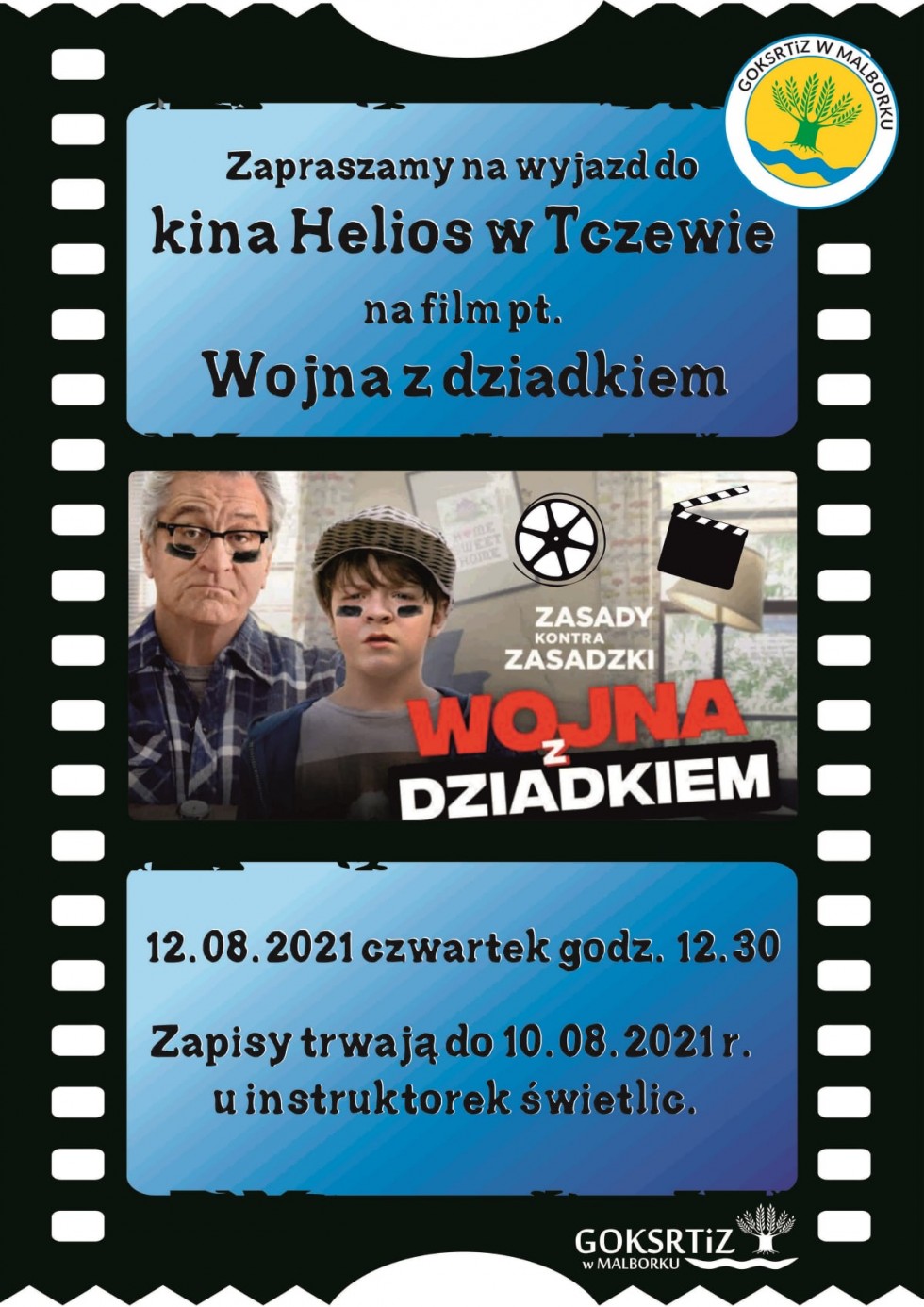 Gmina Malbork. Masz ochotę wybrać się do kina? Trwają zapisy na wspólny wyjazd.