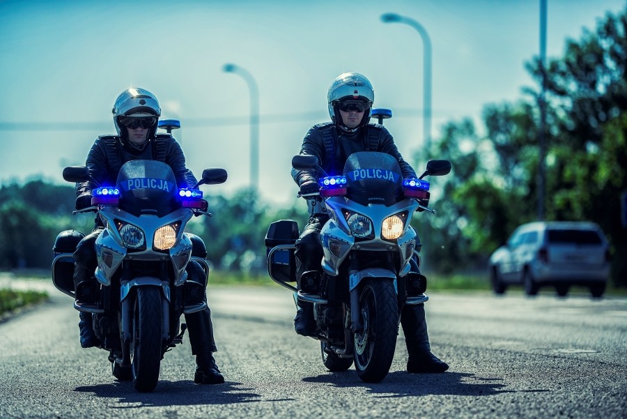 Nowy Dwór Gdański. Służba na motocyklu to nie tylko praca.
