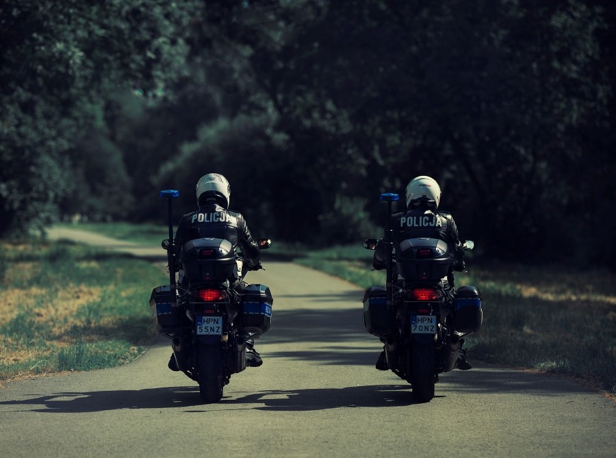 Nowy Dwór Gdański. Służba na motocyklu to nie tylko praca.