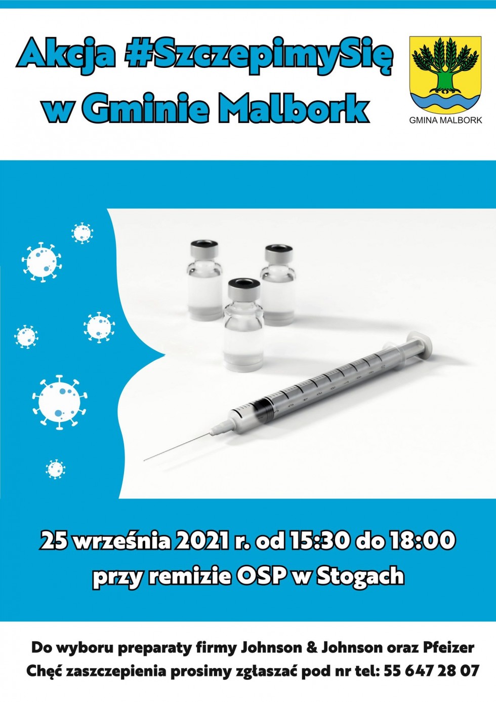 Gmina Malbork. Akcja #SzczepimySię.