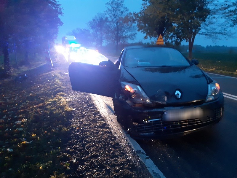 Pijany kierowca uderzył w drzewo – raport sztumskich służb mundurowych.
