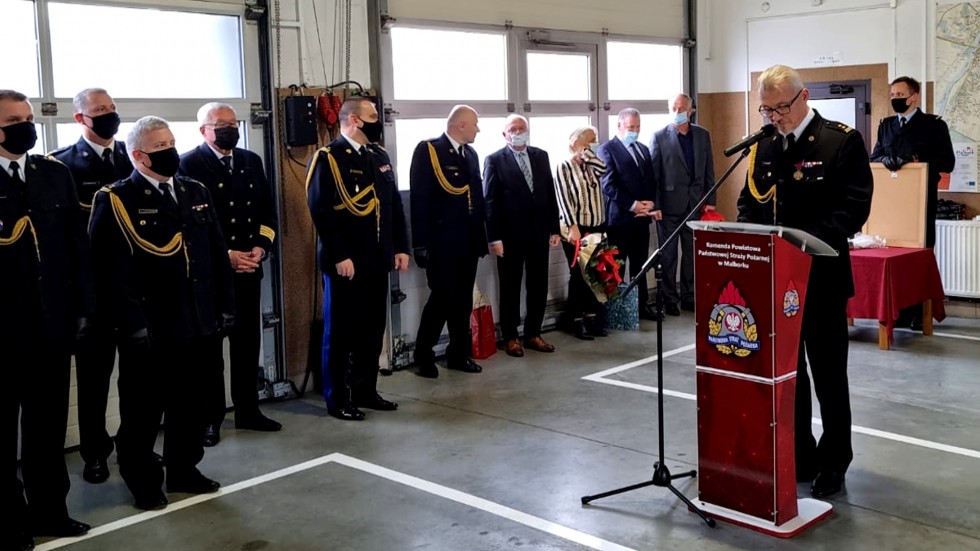 Malbork. Straż Pożarna pożegnała swojego komendanta - bryg. Mariusz Dzieciątek odszedł na emeryturę.