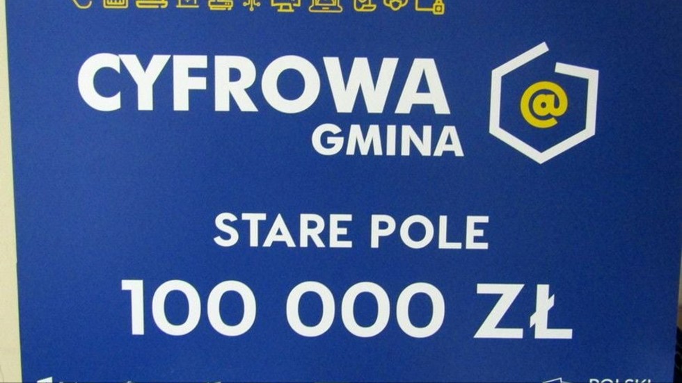 Stare Pole. Promesa w wysokości 100 tys. zł na cyfryzację Urzędu Gminy.
