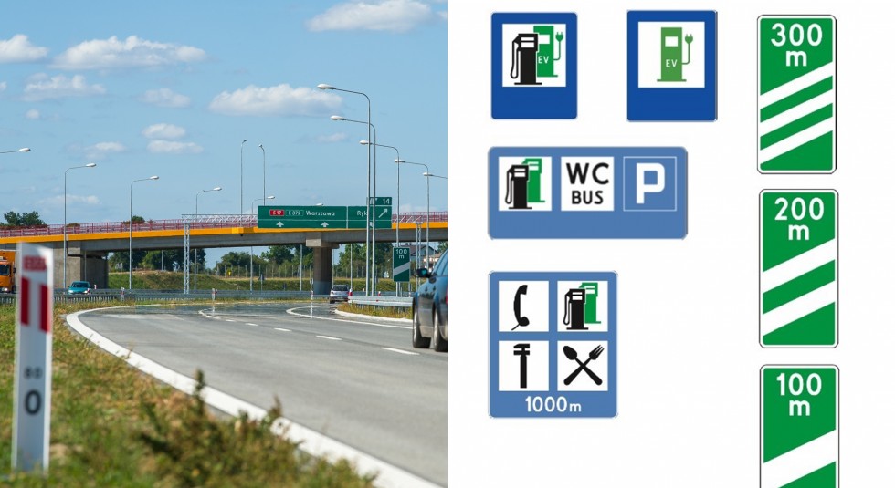 Nowe znaki na polskich drogach. Łatwiej znajdziesz punkty ładowania pojazdów elektrycznych.