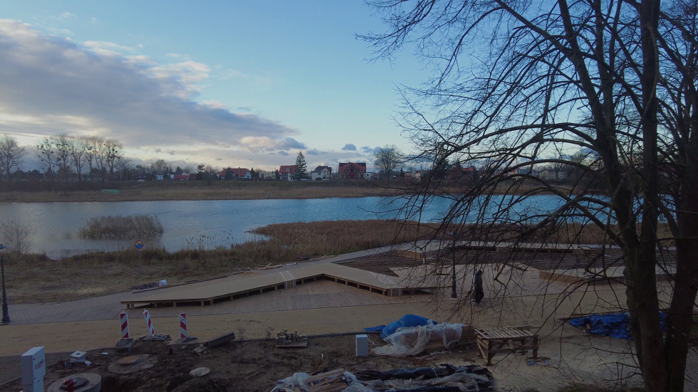 Malbork. Budowa bulwaru i kamienic nad Nogatem. Zapraszamy na spacer - grudzień 2021