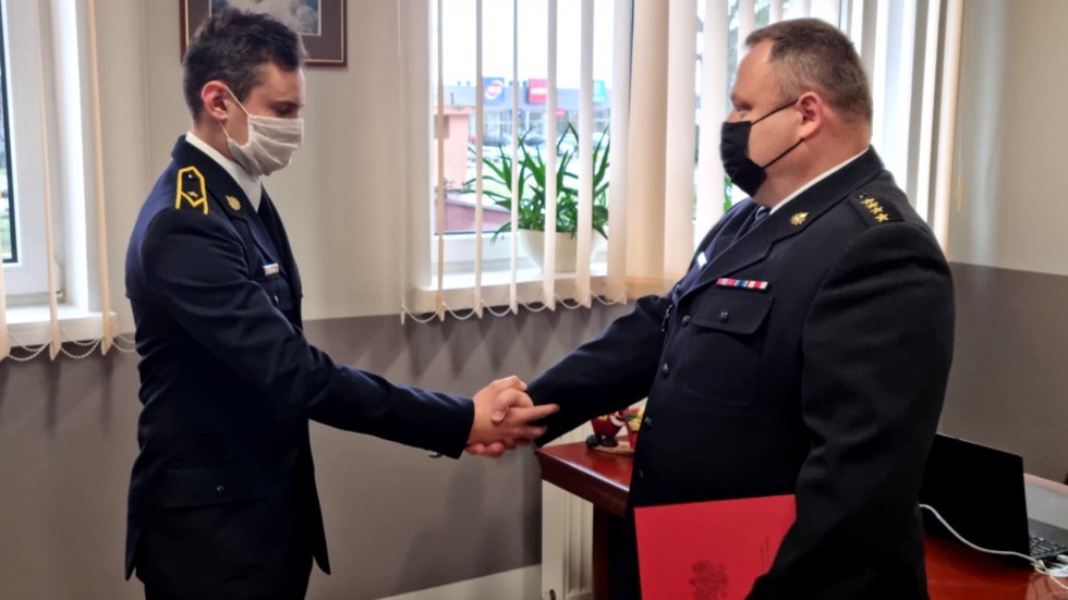 Malbork. Mianowanie na wyższe stanowisko służbowe w KP PSP.