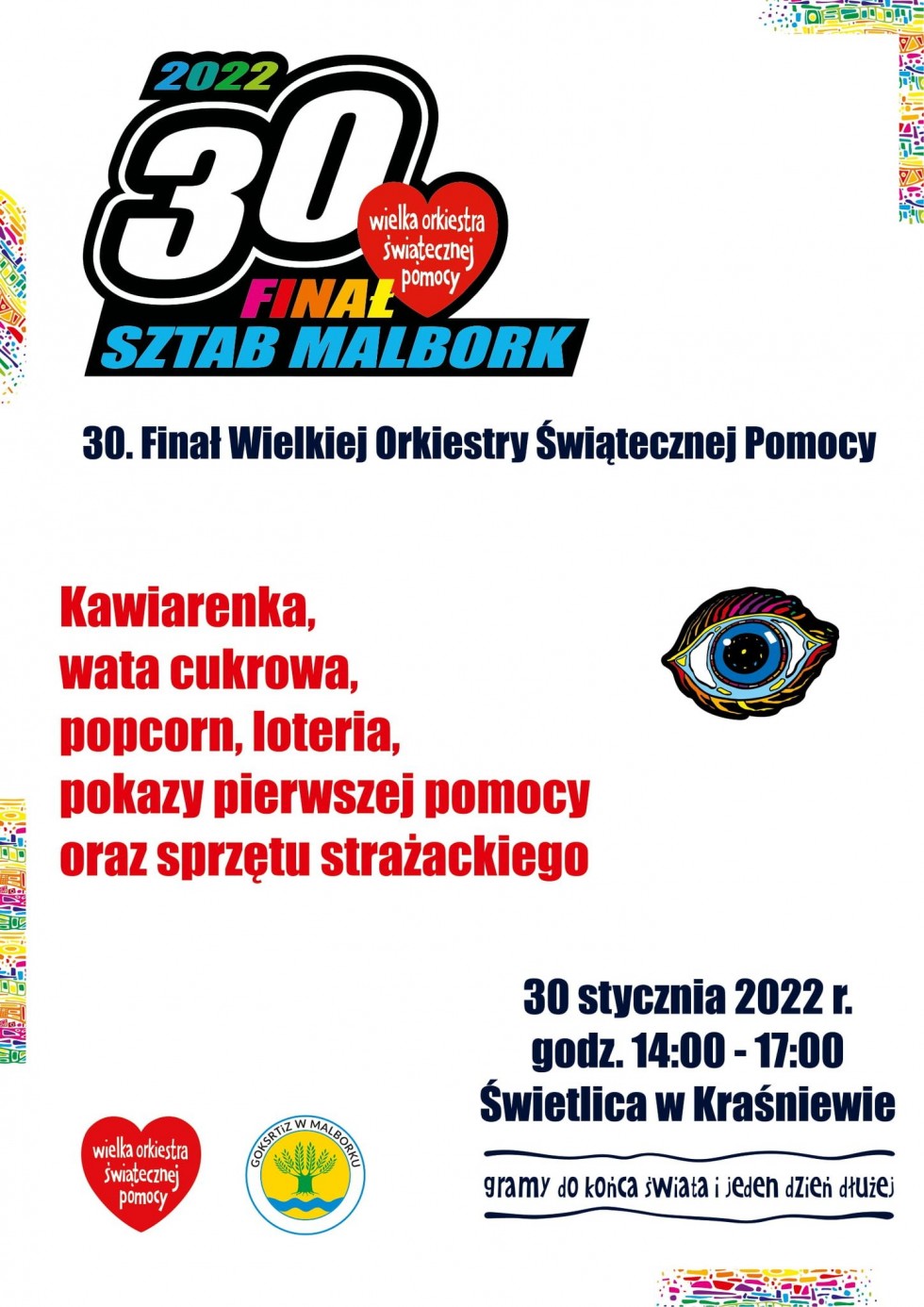 Gmina Malbork zaprasza na 30. Finał WOŚP.