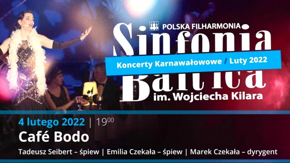 Słupsk. Piątkowy koncert karnawałowy z udziałem Tadeusza Seiberta.