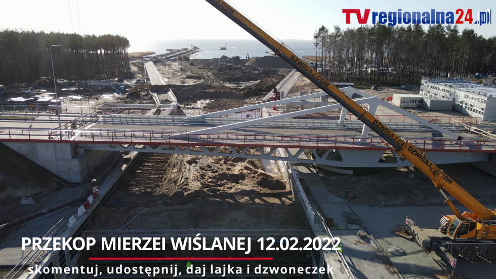 Przekop Kanału Mierzei Wiślanej. Wkrótce zalewanie śluzy wodą. [wideo, zdjęcia]