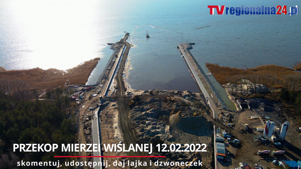 Przekop Kanału Mierzei Wiślanej. Wkrótce zalewanie śluzy wodą. [wideo, zdjęcia]