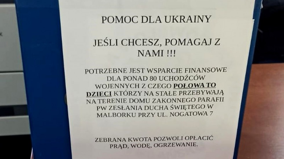 Malbork. Policjanci chronią i wspierają uchodźców z Ukrainy.