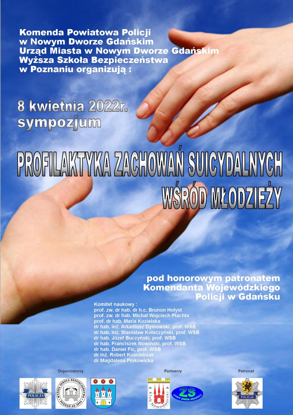 Nowy Dwór Gdański. Odbędzie się sympozjum dotyczące profilaktyki zachowań suicydalnych wśród młodzieży.