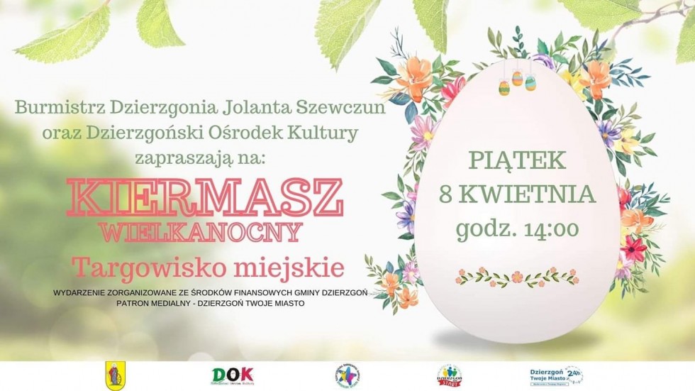 Dzierzgoń. Dzisiaj kiermasz wielkanocny na targowisku miejskim.