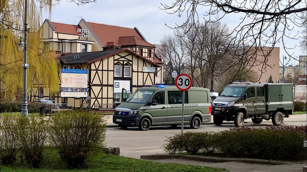 Malbork. Pocisk moździerzowy z II wojny światowej w Jurandówce.