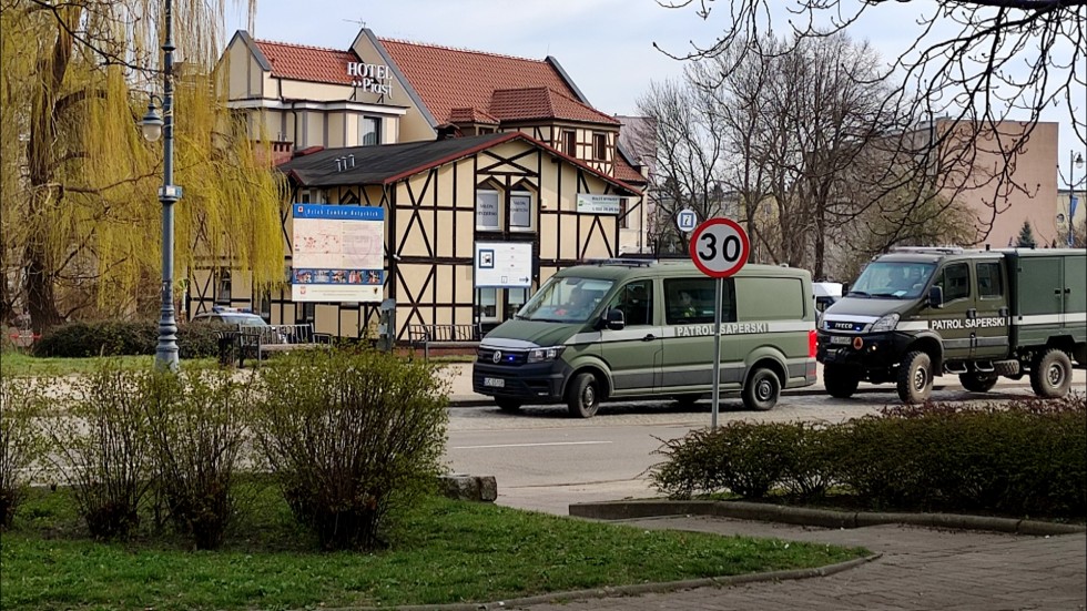 Malbork. Pocisk moździerzowy z II wojny światowej w Jurandówce.
