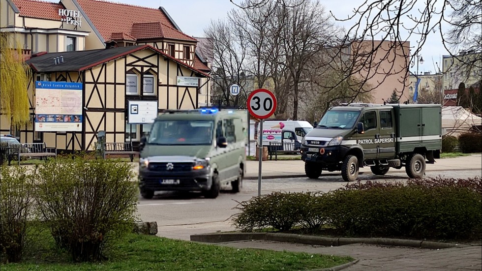 Malbork. Pocisk moździerzowy z II wojny światowej w Jurandówce.