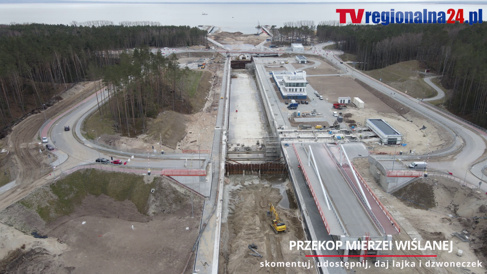 Przekop Mierzei Wiślanej. Woda z Zalewu Wiślanego już pod mostem Południowym! Historyczna chwila - 14.04.2022