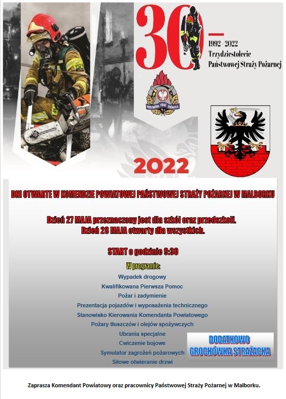 Malbork. Dni otwarte Komendy Powiatowej Państwowej Straży Pożarnej.