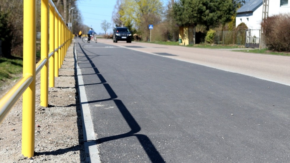 Gmina Miłoradz. Zakończono budowę nowych ścieżek rowerowych.
