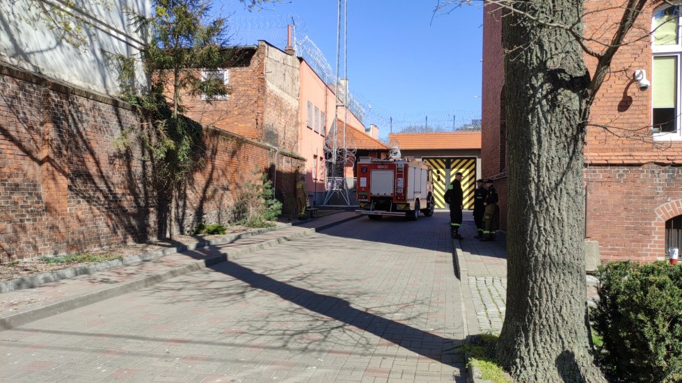 Malbork. Pożar w sądzie – ćwiczenia taktyczne strażaków.