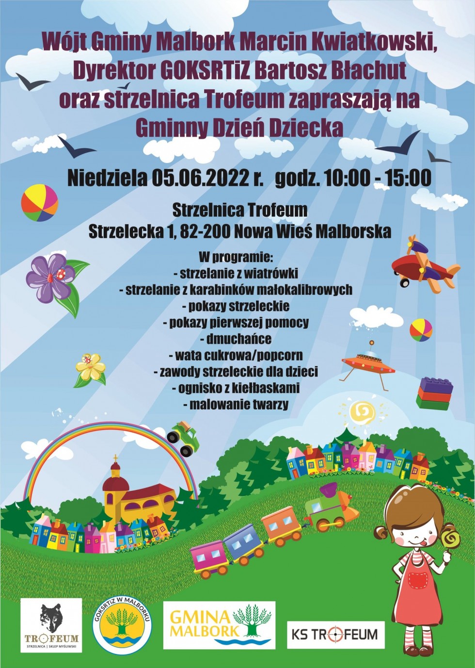 Gmina Malbork. Dzień Dziecka ze Strzelnicą Trofeum.