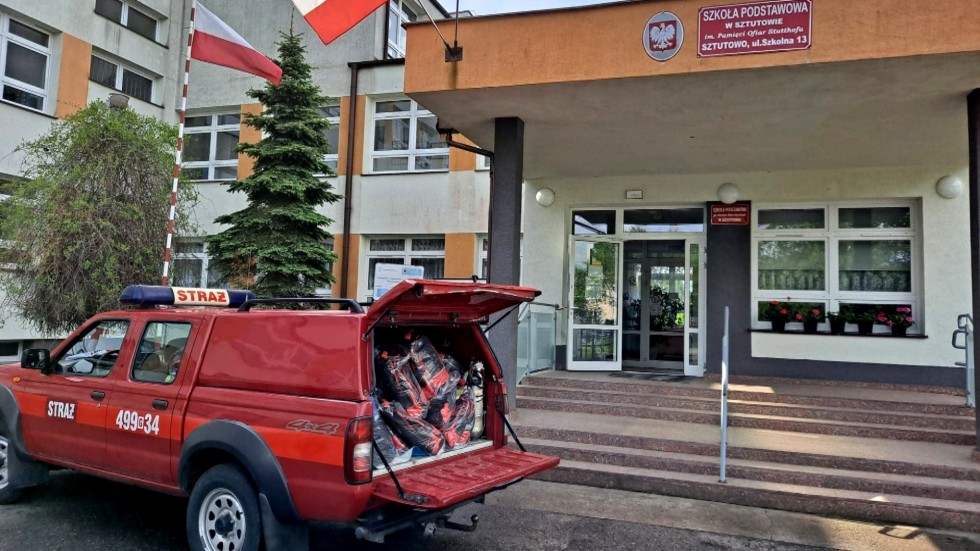 Sztutowo. Wyprawki szkolne dla uczniów z Ukrainy.