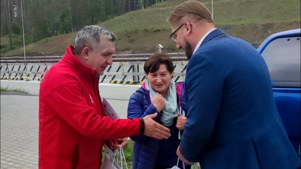 Sztutowo. Współpraca w sprawie Międzynarodowej Drogi Wodnej E70.