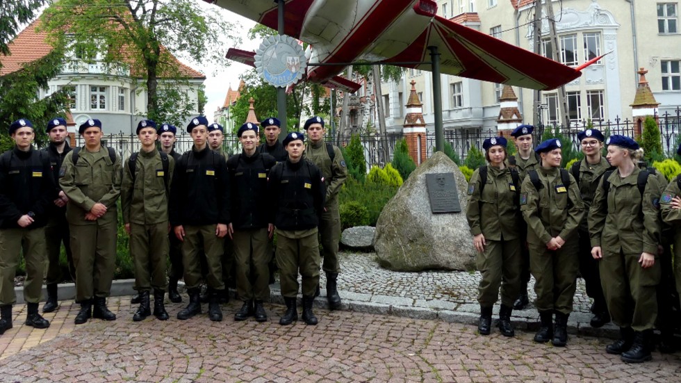 Malbork. Uczniowie mundurówki na obozie szkoleniowym.