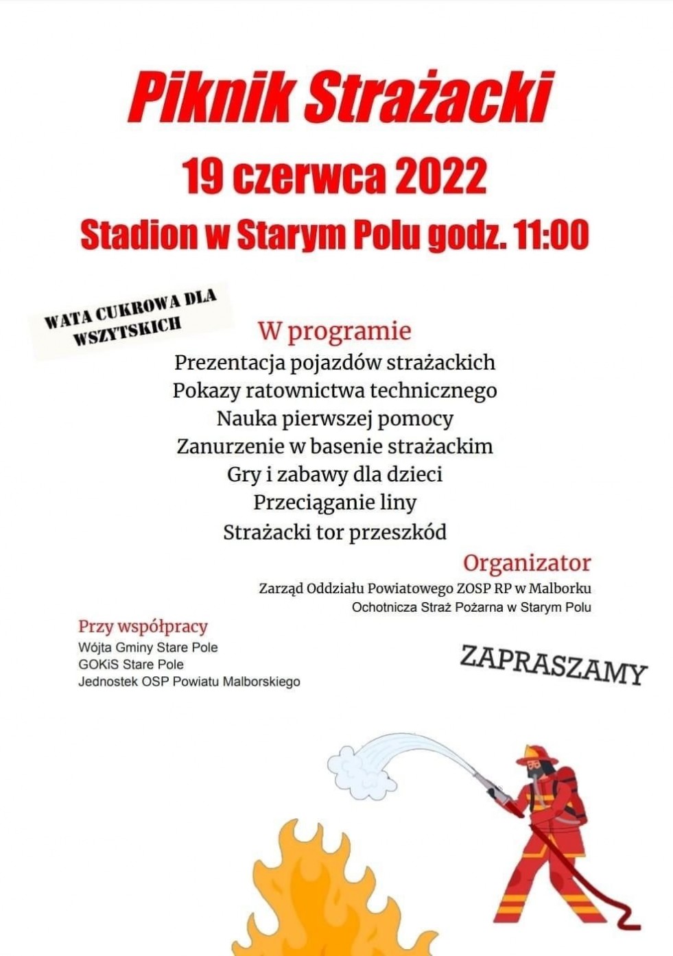 Stare Pole. Strażacy OSP zapraszają na piknik.