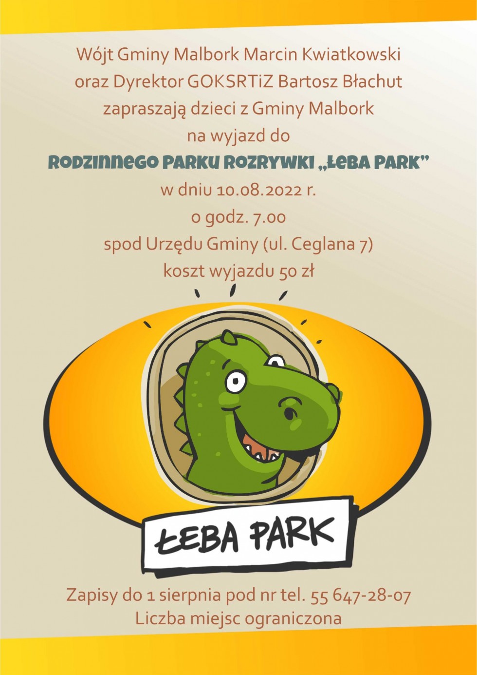 Gmina Malbork zaprasza na wspólny wyjazd do Rodzinnego Parku Rozrywki.