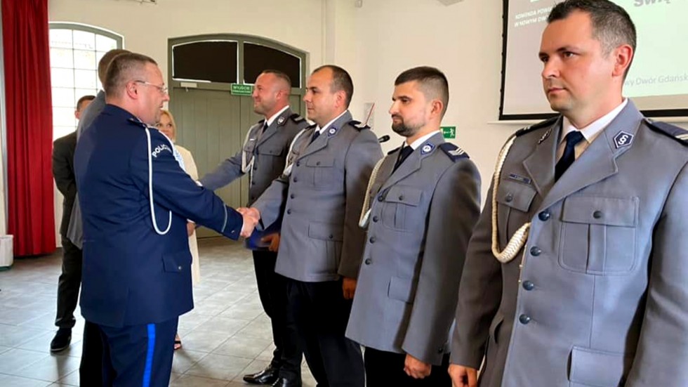 Nowy Dwór Gdański. Powiatowe obchody Święta Policji.