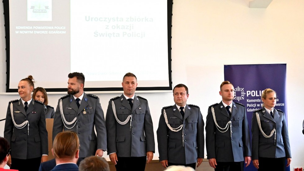 Nowy Dwór Gdański. Powiatowe obchody Święta Policji.