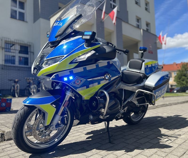 Malbork. Motocykl BMW R 1250 RT – nowy nabytek policjantów.