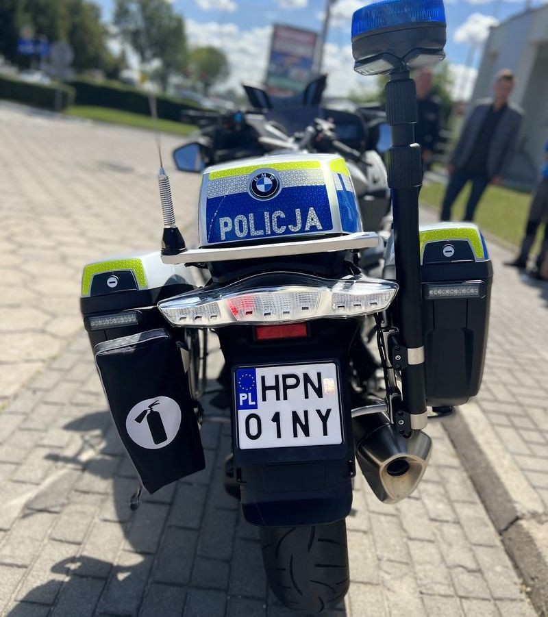 Malbork. Motocykl BMW R 1250 RT – nowy nabytek policjantów.