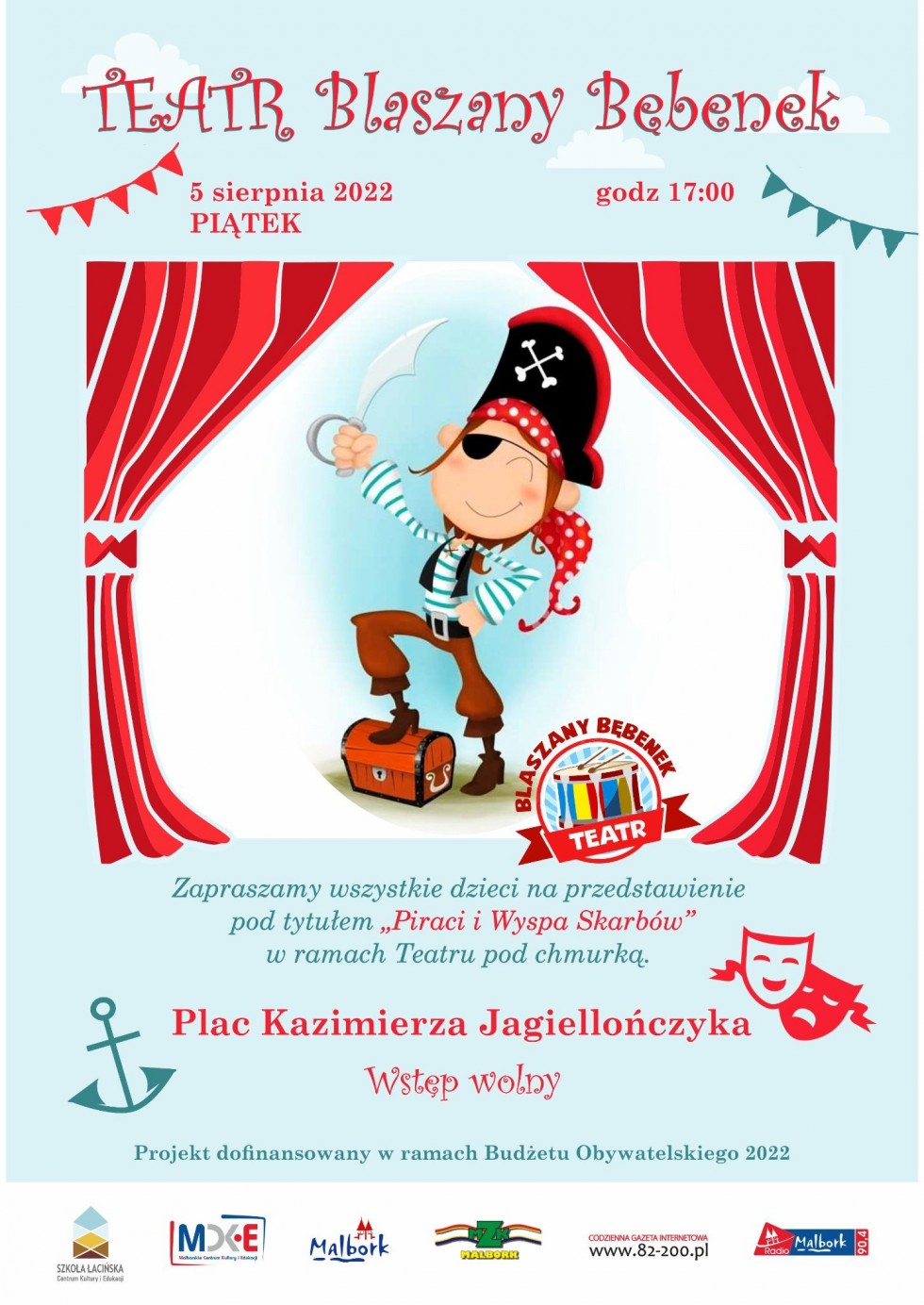 Malbork. W piątek spektakl Teatru Blaszany Bębenek.