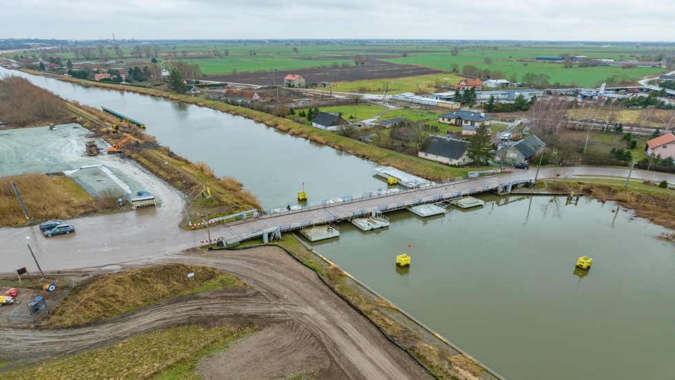 Postęp prac na budowie II etapu drogi wodnej: Zalew Wiślany - Zatoka Gdańska