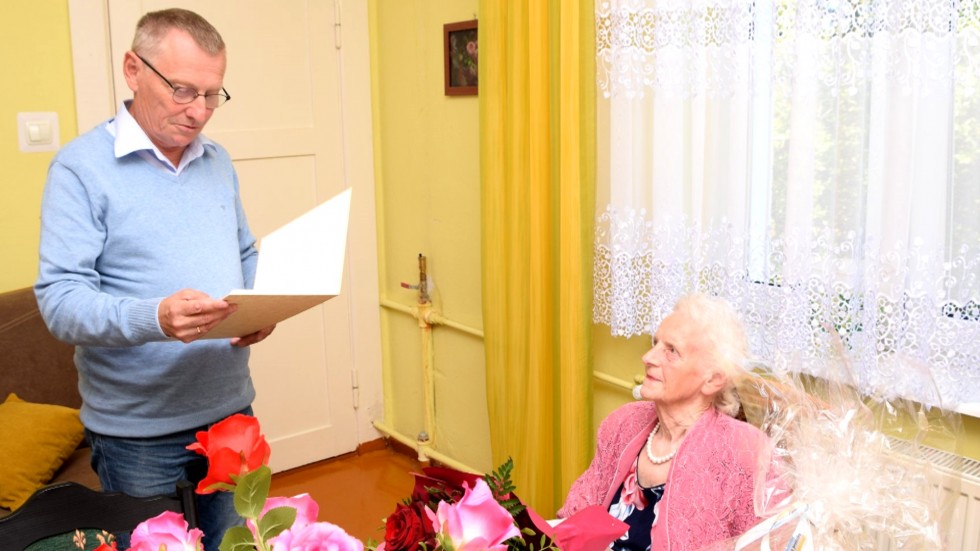 Nowy Dwór Gdański. Jubileusz 90 urodzin Wandy Ziegert.