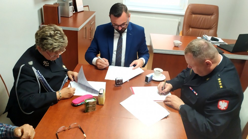 Gmina Miłoradz. OSP Kończewice wkrótce w strukturach KSRG - podpisano trójstronne porozumienie.